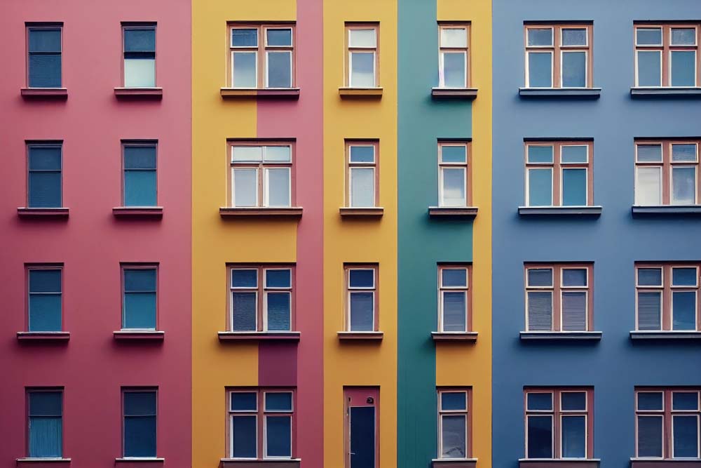 Fassade Bunt